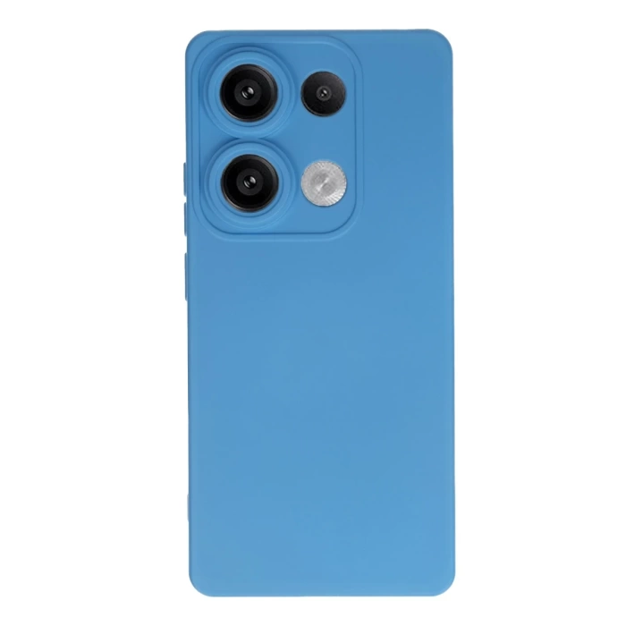 Newface Xiaomi Redmi Note 13 Pro 4G Kılıf Nano içi Kadife Silikon - Mavi