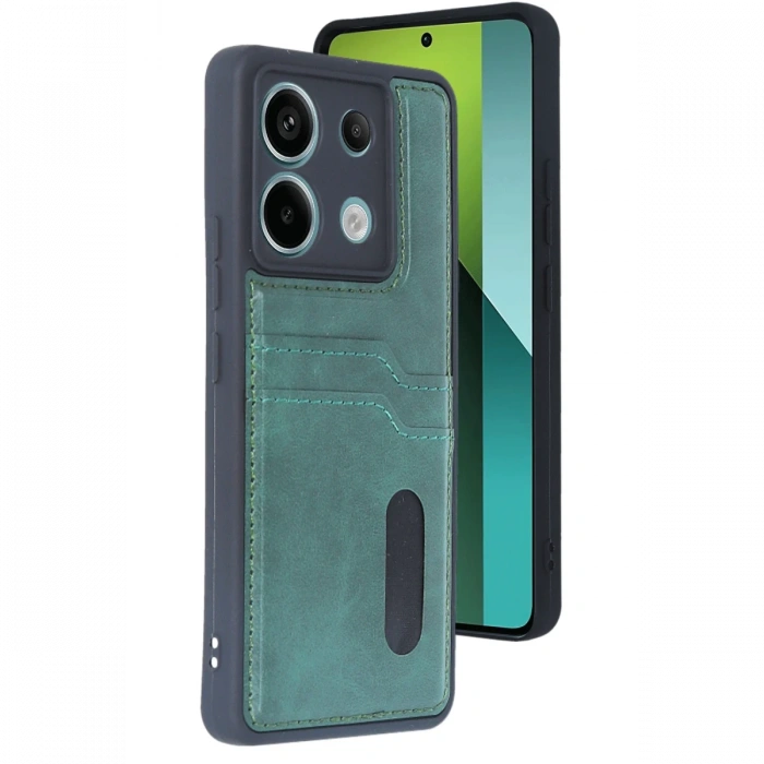 Xiaomi Redmi Note 13 Pro 4G Kılıf Sara Kartvizitli Deri Kılıf