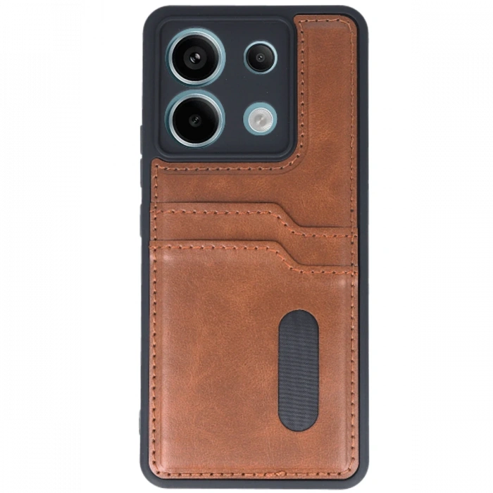 Xiaomi Redmi Note 13 Pro 4G Kılıf Sara Kartvizitli Deri Kılıf