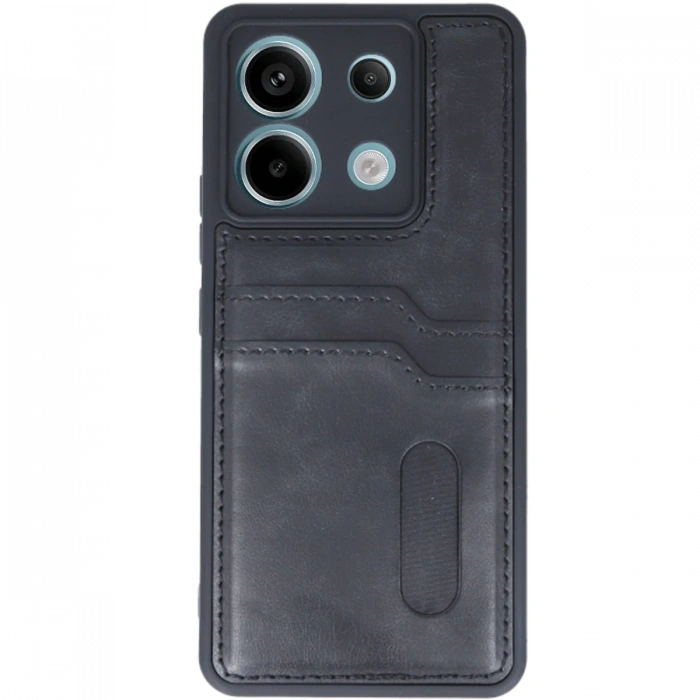 Xiaomi Redmi Note 13 Pro 4G Kılıf Sara Kartvizitli Deri Kılıf