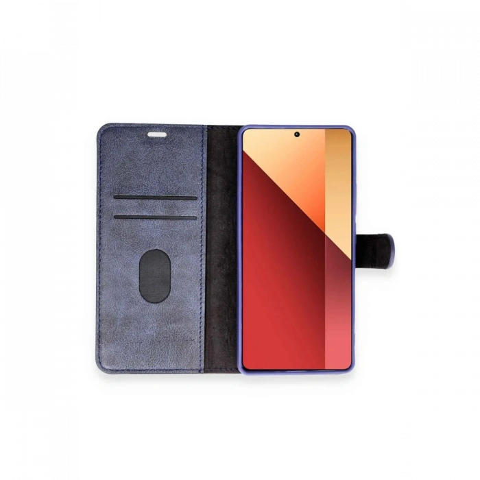 Newface Xiaomi Redmi Note 13 Pro 4G Kılıf Trend S Plus Kapaklı Kılıf - Lacivert