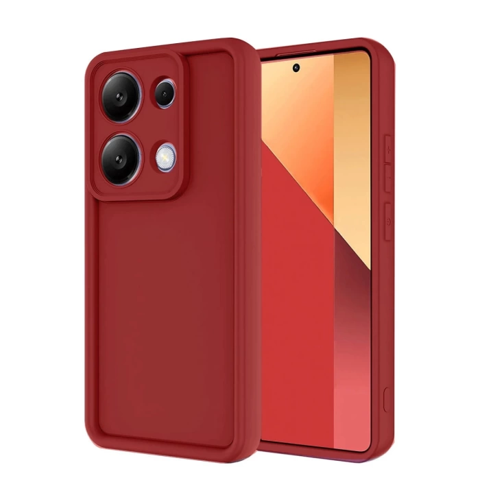 Newface Xiaomi Redmi Note 13 Pro 4G Kılıf Viera Silikon - Kırmızı
