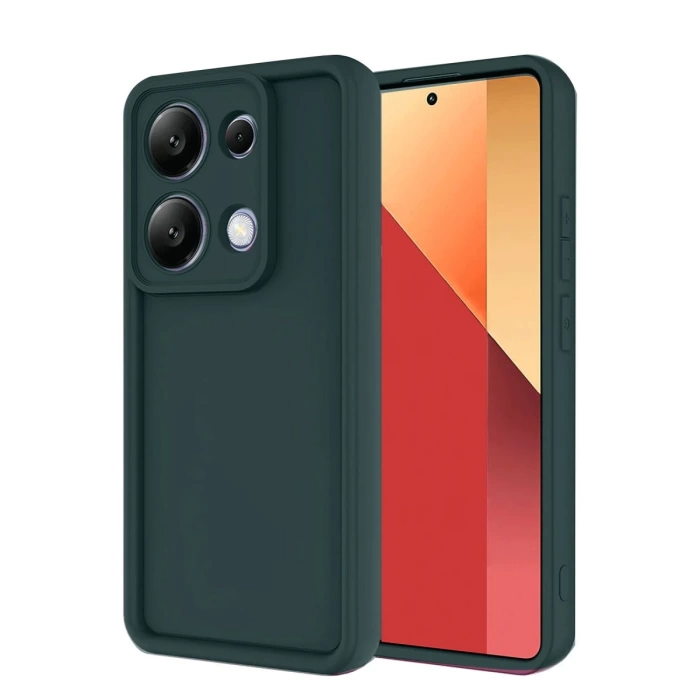 Newface Xiaomi Redmi Note 13 Pro 4G Kılıf Viera Silikon - Koyu Yeşil