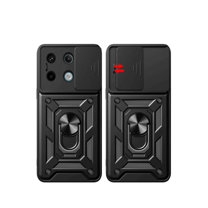 Newface Xiaomi Redmi Note 13 Pro 4G Pars Lens Yüzüklü Silikon