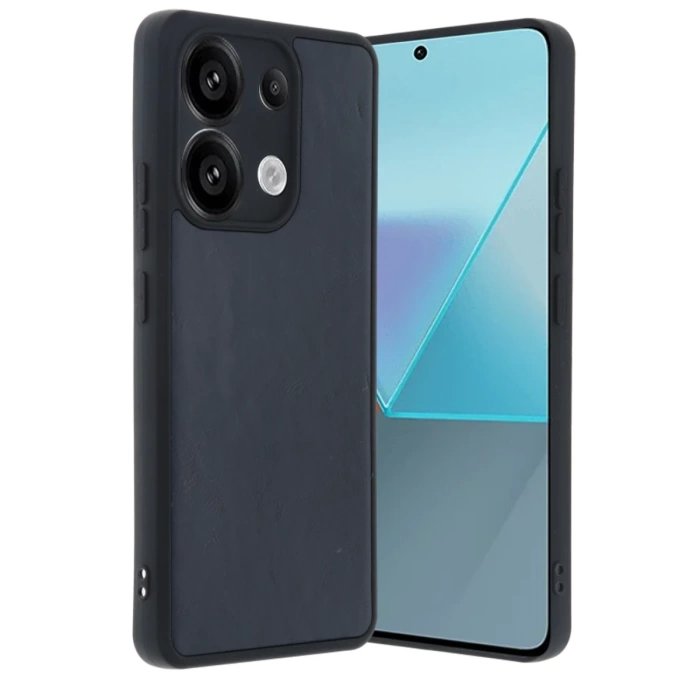 Newface Xiaomi Redmi Note 13 Pro 5G Kılıf Aras Deri Kapak - Lacivert