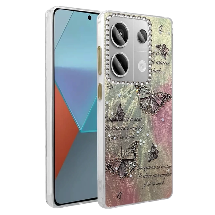 Newface Xiaomi Redmi Note 13 Pro 5G Kılıf Blade Aynalı Desenli Kapak