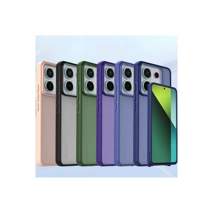 Newface Xiaomi Redmi Note 13 Pro 5G Kılıf Elegant Kapak - Pudra