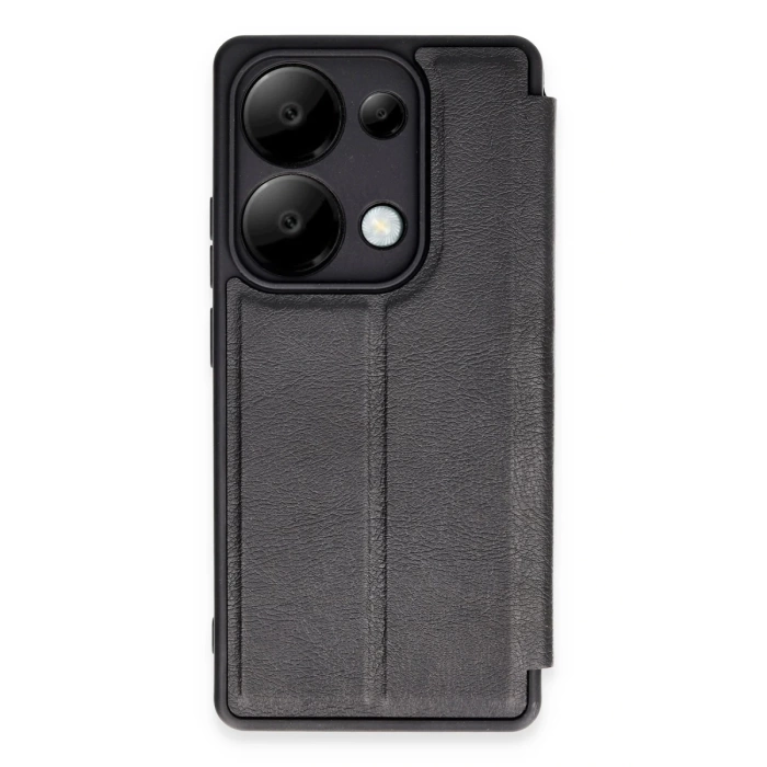 Newface Xiaomi Redmi Note 13 Pro 5G Kılıf Flip Cover - Siyah