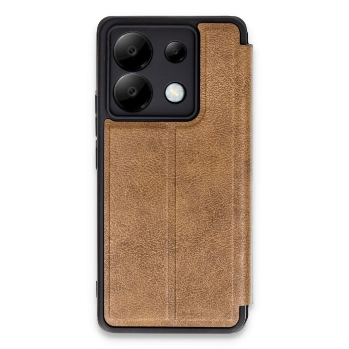 Newface Xiaomi Redmi Note 13 Pro 5G Kılıf Flip Cover - Taba