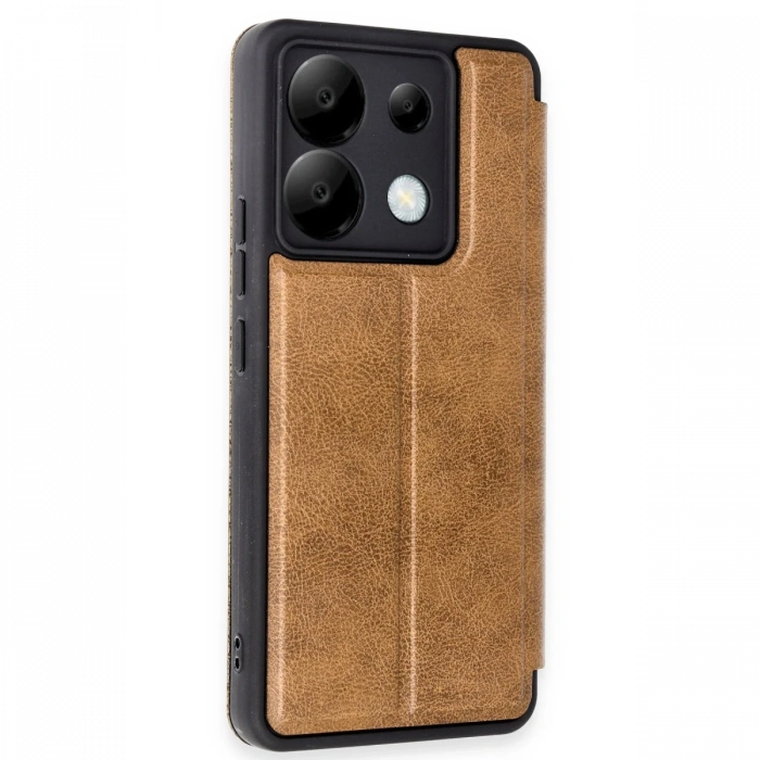 Newface Xiaomi Redmi Note 13 Pro 5G Kılıf Flip Cover - Taba