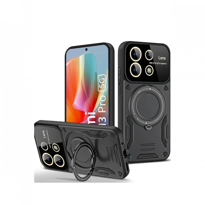 Newface Xiaomi Redmi Note 13 Pro 5G Kılıf Joy Lens Standlı Kapak