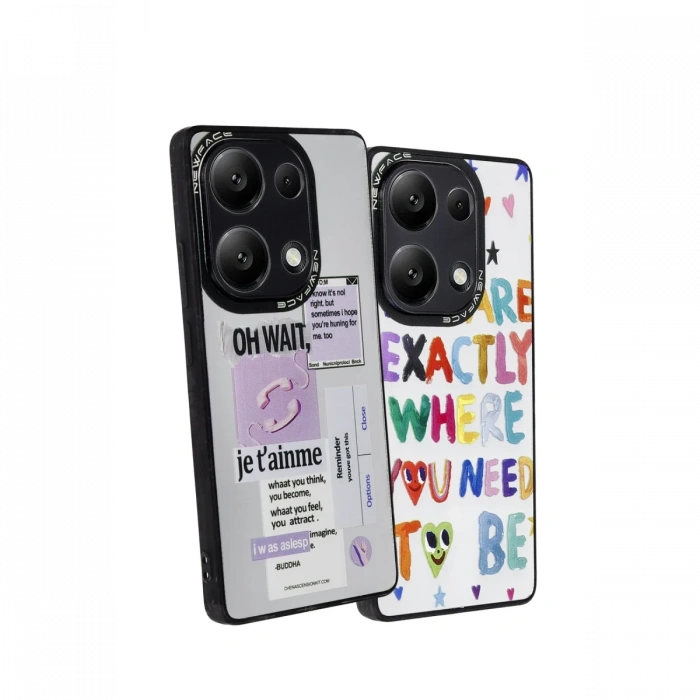 Newface Xiaomi Redmi Note 13 Pro 5G Kılıf Mirror Desenli Kapak
