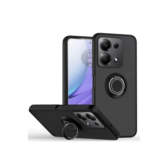 Newface Xiaomi Redmi Note 13 Pro 5G Kılıf Montreal Yüzüklü Silikon Kapak