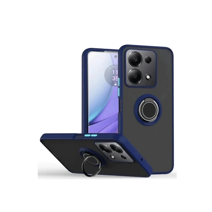 Newface Xiaomi Redmi Note 13 Pro 5G Kılıf Montreal Yüzüklü Silikon Kapak