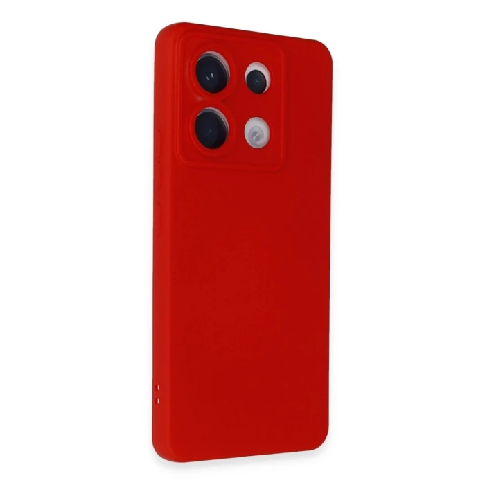 Newface Xiaomi Redmi Note 13 Pro 5G Kılıf Nano içi Kadife Silikon - Kırmızı