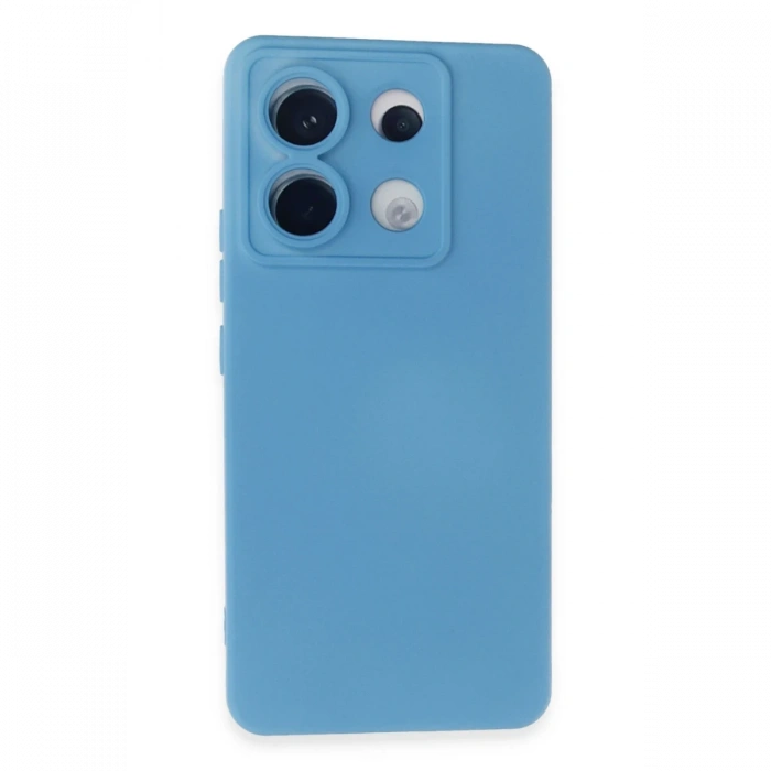 Newface Xiaomi Redmi Note 13 Pro 5G Kılıf Nano içi Kadife Silikon - Mavi
