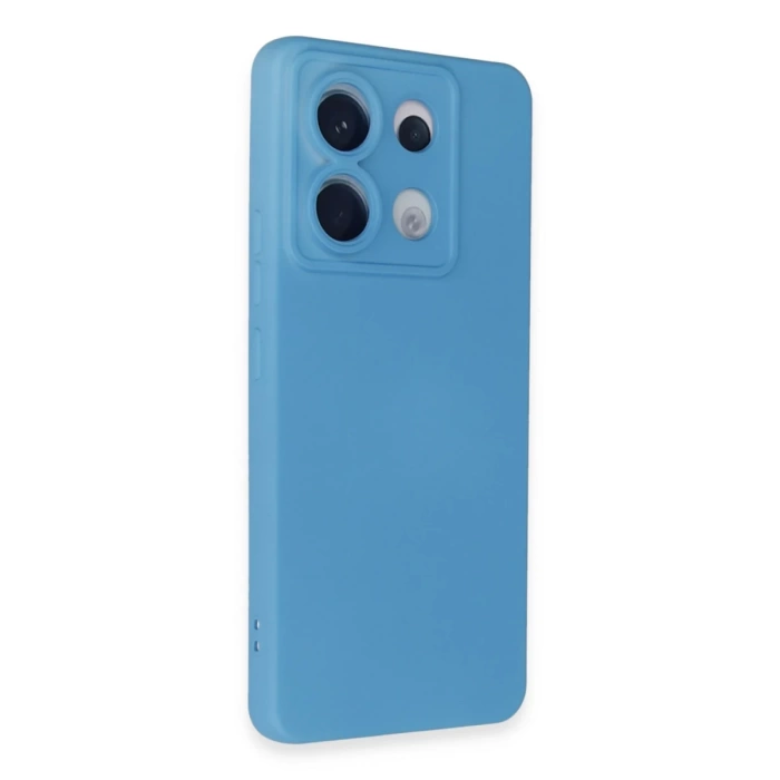 Newface Xiaomi Redmi Note 13 Pro 5G Kılıf Nano içi Kadife Silikon - Mavi
