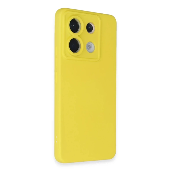 Newface Xiaomi Redmi Note 13 Pro 5G Kılıf Nano içi Kadife Silikon - Sarı