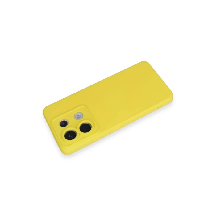 Newface Xiaomi Redmi Note 13 Pro 5G Kılıf Nano içi Kadife Silikon - Sarı