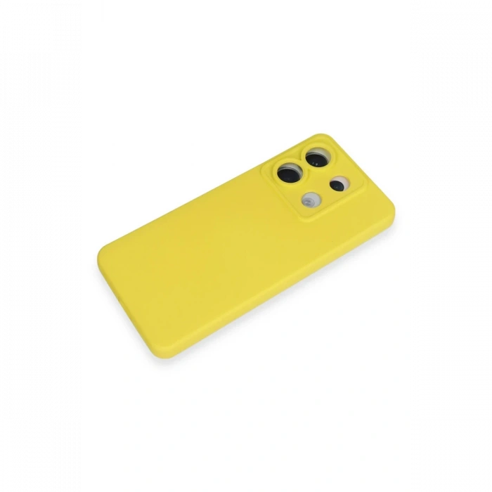 Newface Xiaomi Redmi Note 13 Pro 5G Kılıf Nano içi Kadife Silikon - Sarı