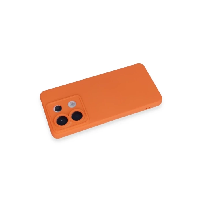 Newface Xiaomi Redmi Note 13 Pro 5G Kılıf Nano içi Kadife Silikon - Turuncu