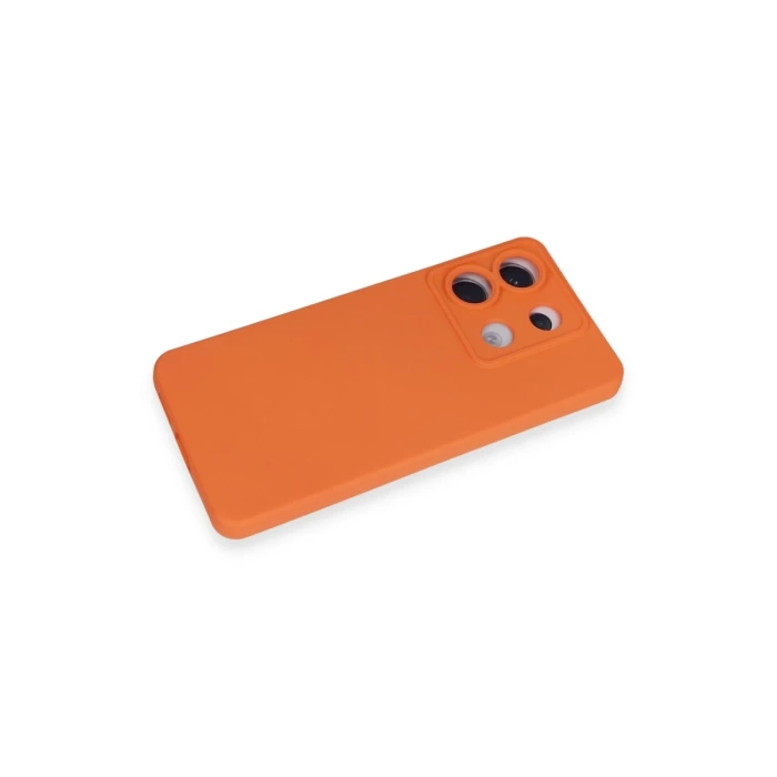 Newface Xiaomi Redmi Note 13 Pro 5G Kılıf Nano içi Kadife Silikon - Turuncu