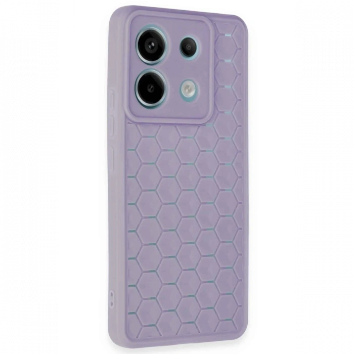 Newface Xiaomi Redmi Note 13 Pro 5G Kılıf Petek Silikon Kapak - Lila