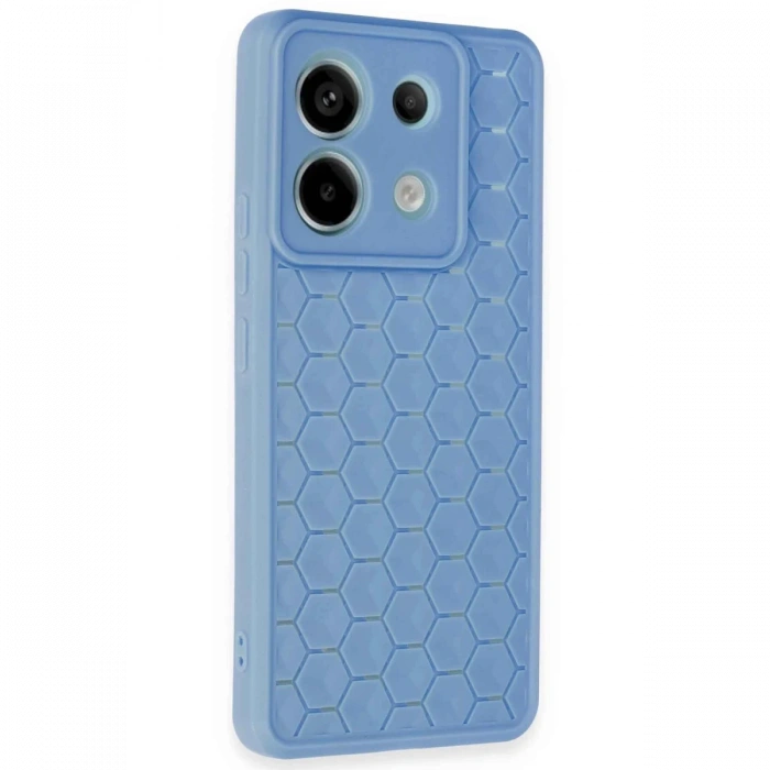 Newface Xiaomi Redmi Note 13 Pro 5G Kılıf Petek Silikon Kapak - Mavi