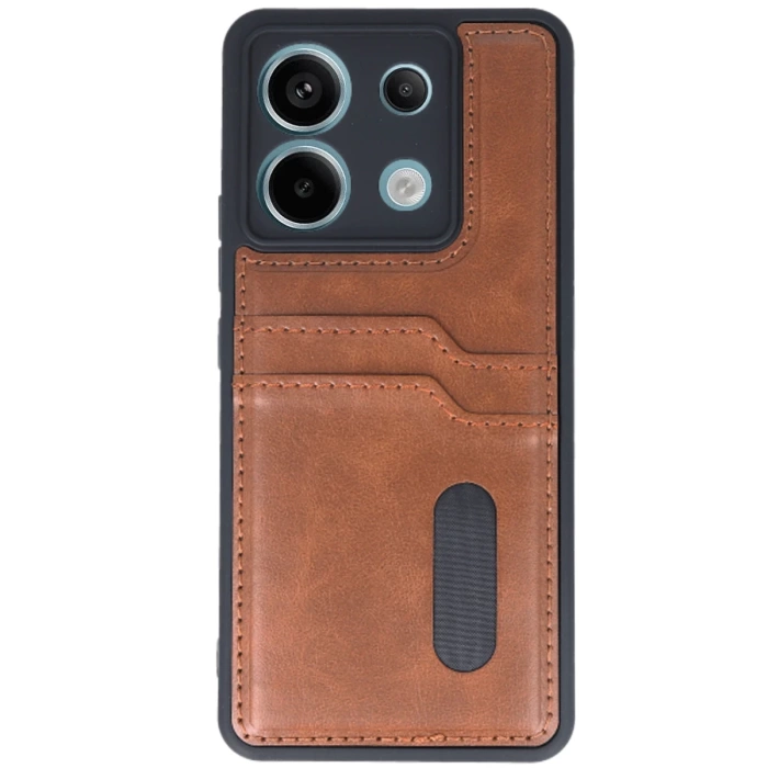 Newface Xiaomi Redmi Note 13 Pro 5G Kılıf Sara Kartvizitli Deri Kılıf