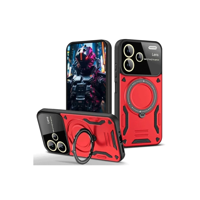 Newface Xiaomi Redmi Note 13 Pro Plus Joy Lens Standlı Kapak