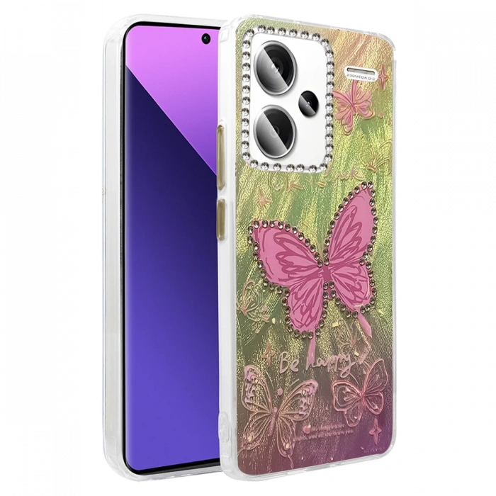 Newface Xiaomi Redmi Note 13 Pro Plus Kılıf Blade Aynalı Desenli Kapak