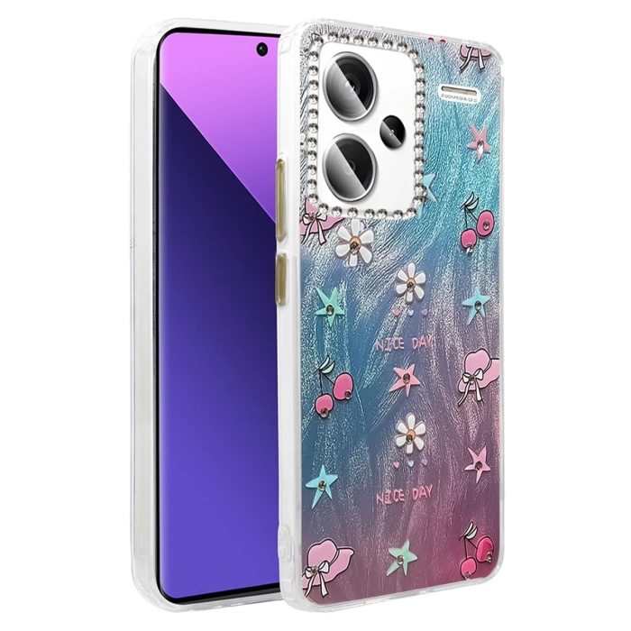 Newface Xiaomi Redmi Note 13 Pro Plus Kılıf Blade Aynalı Desenli Kapak