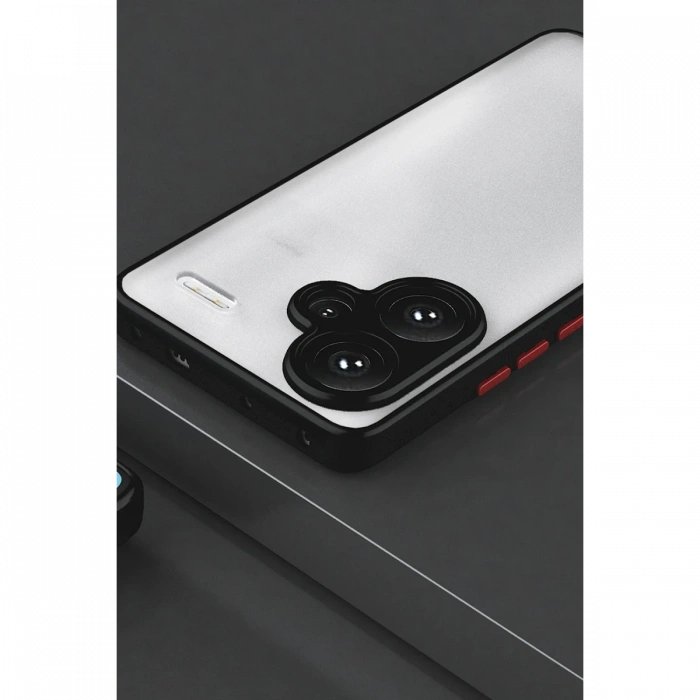 Newface Xiaomi Redmi Note 13 Pro Plus Kılıf Montreal Silikon Kapak - Siyah