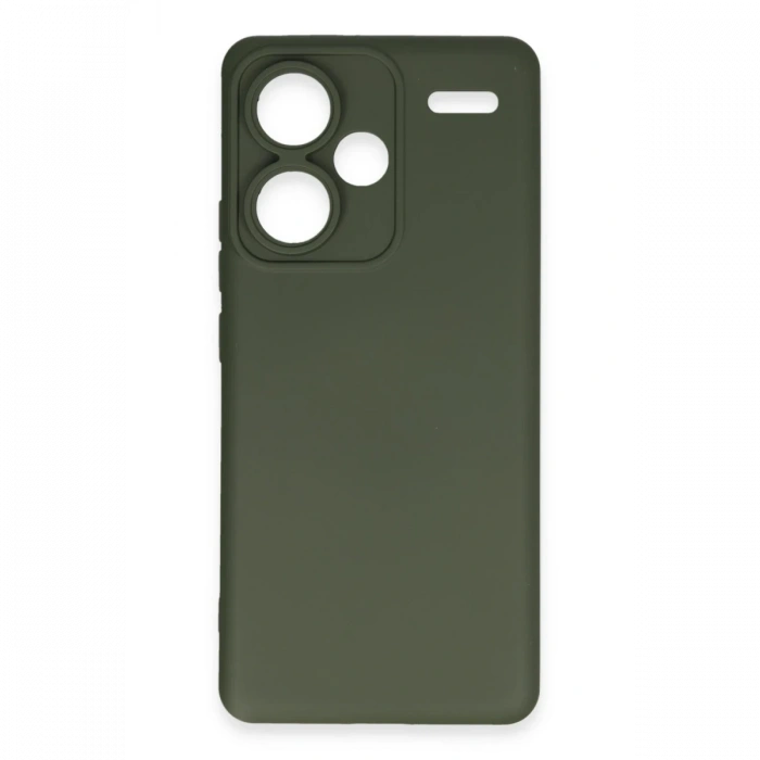 Newface Xiaomi Redmi Note 13 Pro Plus Kılıf Nano içi Kadife Silikon - Koyu Yeşil