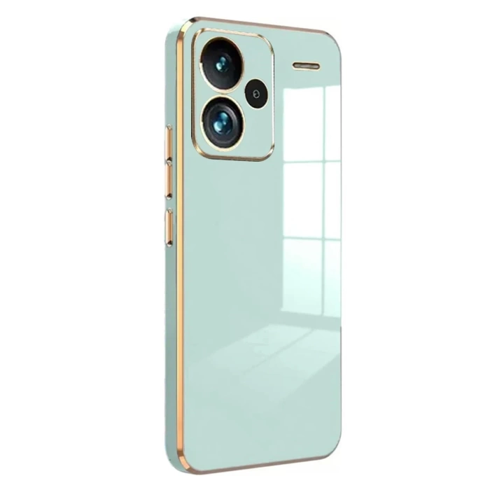 Newface Xiaomi Redmi Note 13 Pro Plus Kılıf Volet Silikon - Açık Yeşil