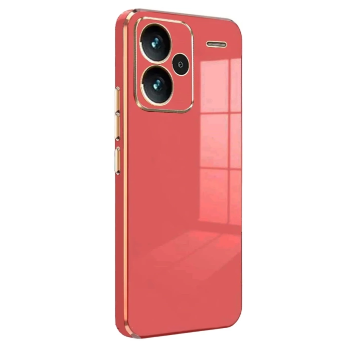 Newface Xiaomi Redmi Note 13 Pro Plus Kılıf Volet Silikon - Kırmızı