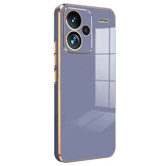 Newface Xiaomi Redmi Note 13 Pro Plus Kılıf Volet Silikon - Mavi
