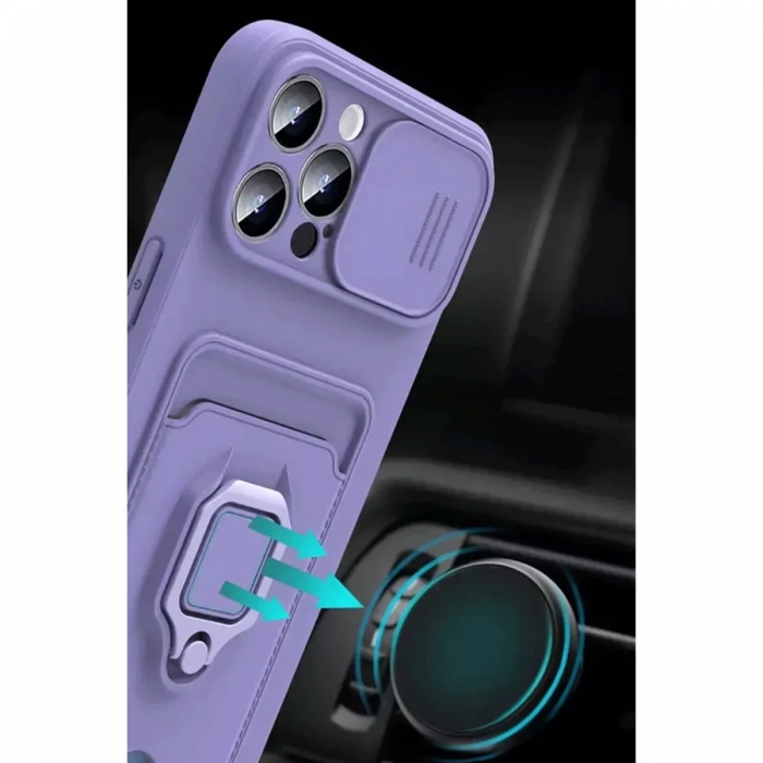 Newface Xiaomi Redmi Note 13 Pro Plus Kılıf Zuma Kartvizitli Yüzüklü Silikon