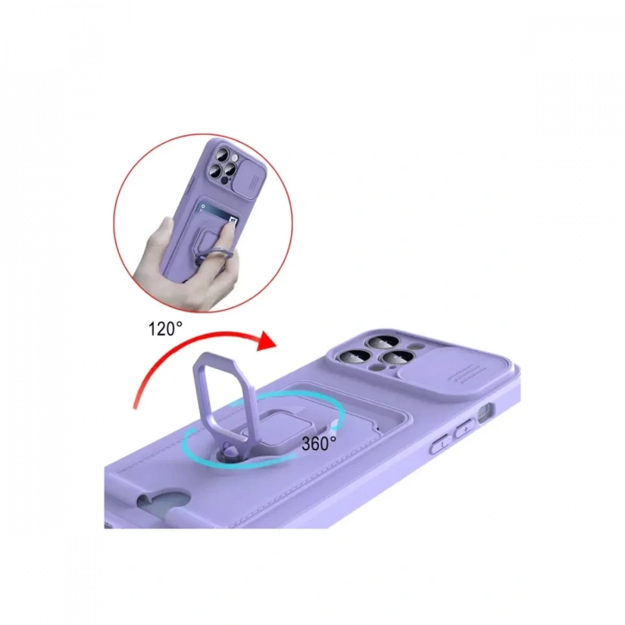 Xiaomi Redmi Note 13 Pro Plus Kılıf Zuma Kartvizitli Yüzüklü Silikon