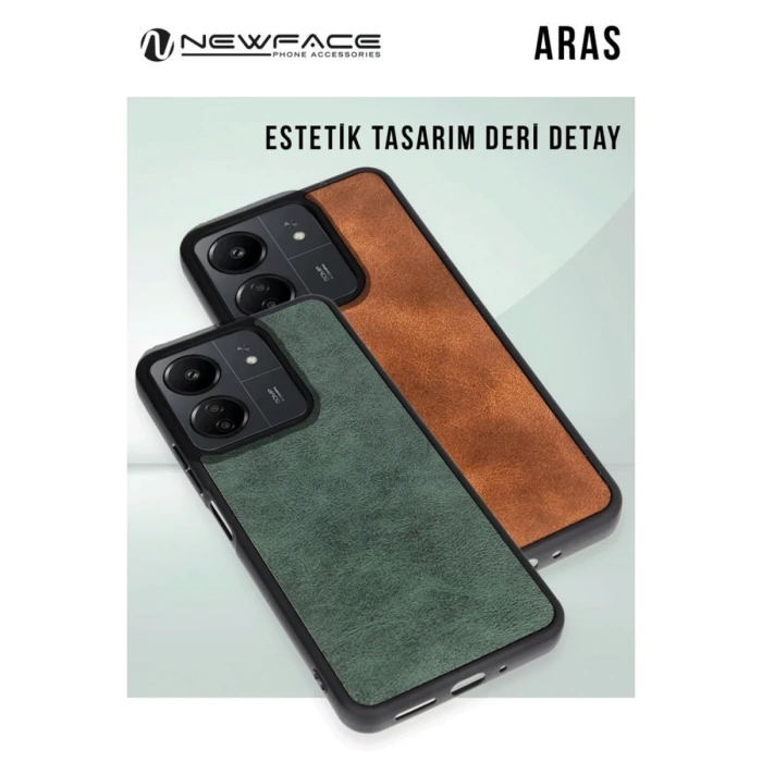 Newface Xiaomi Redmi Note 14 4G Kılıf Aras Deri Kapak