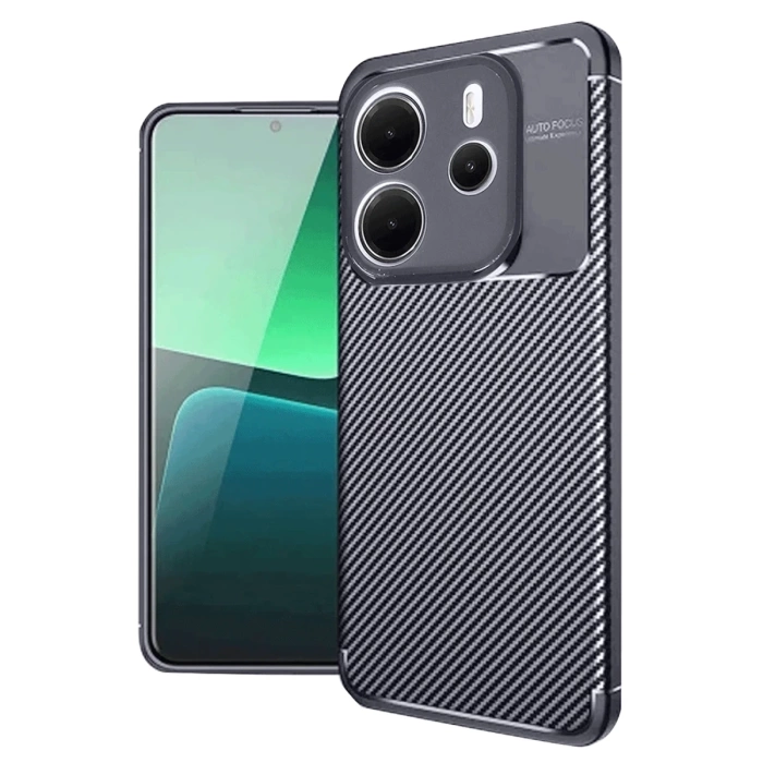 Newface Xiaomi Redmi Note 14 4G Kılıf Auto Focus Karbon Kapak