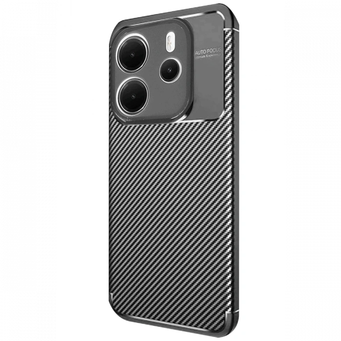 Xiaomi Redmi Note 14 4G Kılıf Auto Focus Karbon Kapak