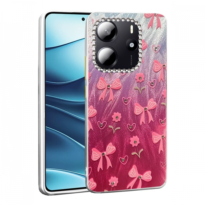 Newface Xiaomi Redmi Note 14 4G Kılıf Blade Aynalı Desenli Kapak