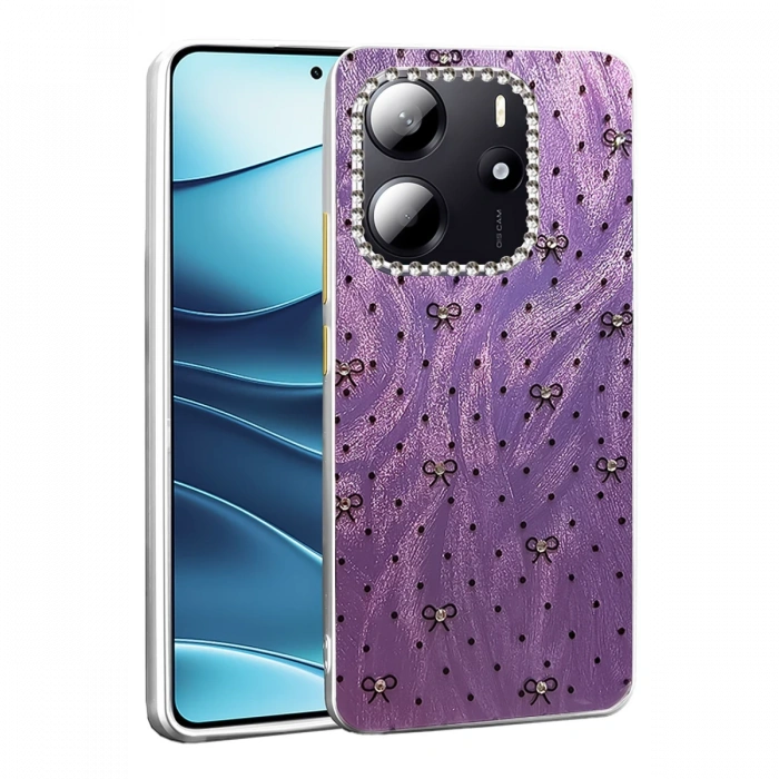 Newface Xiaomi Redmi Note 14 4G Kılıf Blade Aynalı Desenli Kapak
