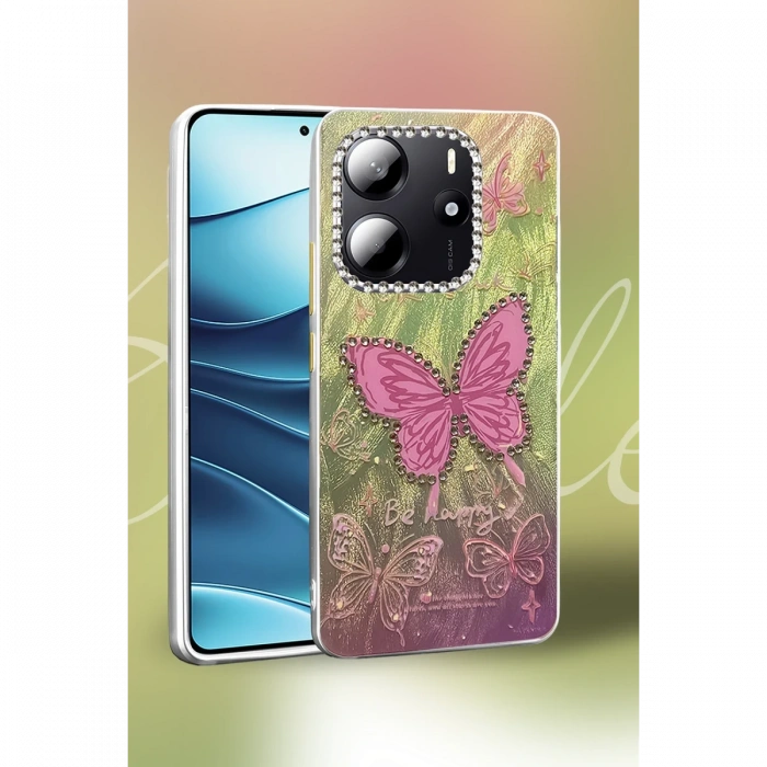 Xiaomi Redmi Note 14 4G Kılıf Blade Aynalı Desenli Kapak