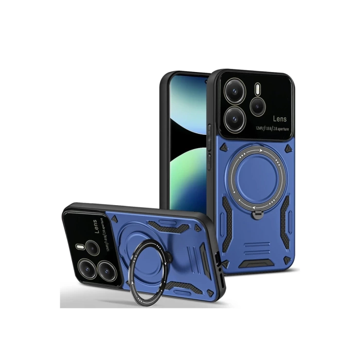 Newface Xiaomi Redmi Note 14 4G Kılıf Joy Lens Standlı Kapak