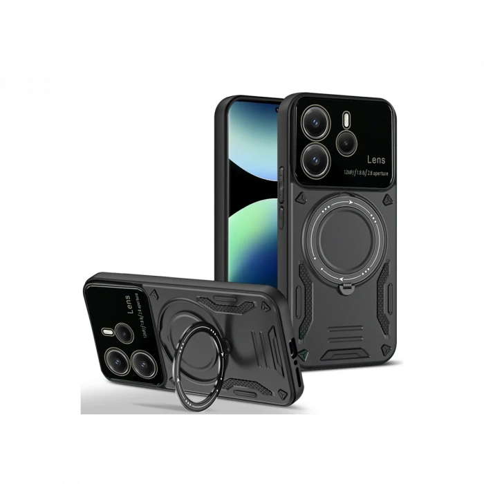 Xiaomi Redmi Note 14 4G Kılıf Joy Lens Standlı Kapak