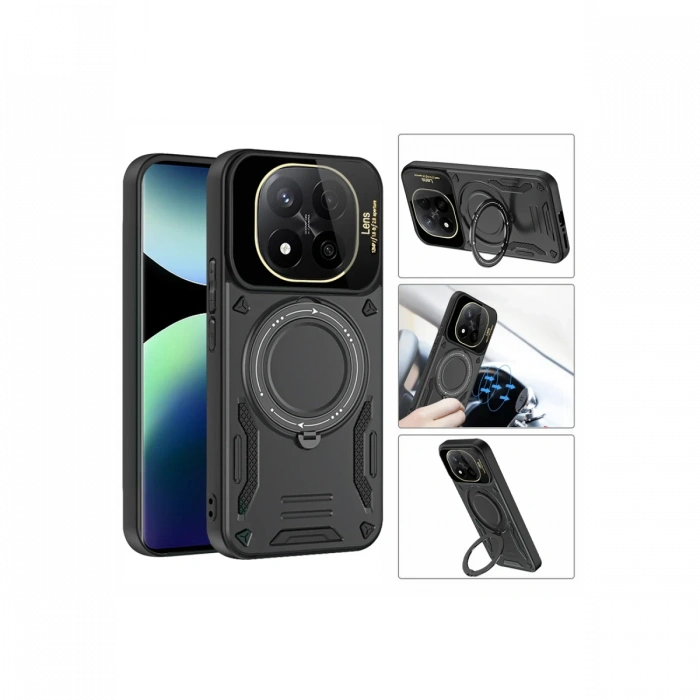 Xiaomi Redmi Note 14 4G Kılıf Joy Lens Standlı Kapak