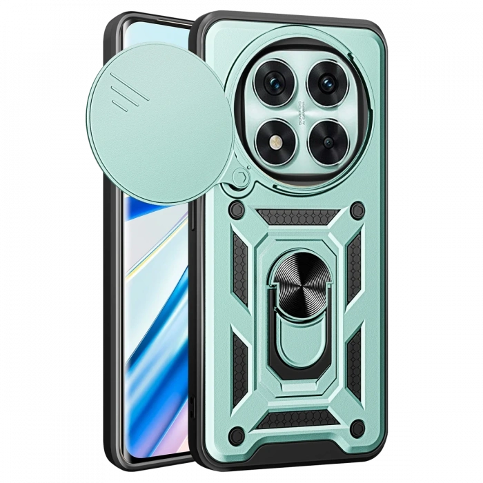 Newface Xiaomi Redmi Note 14 Pro 4G Kılıf Pars Lens Yüzüklü Silikon
