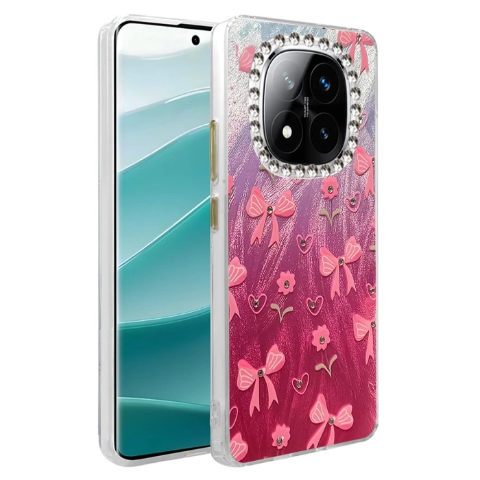 Newface Xiaomi Redmi Note 14 Pro 5G Kılıf Blade Aynalı Desenli Kapak